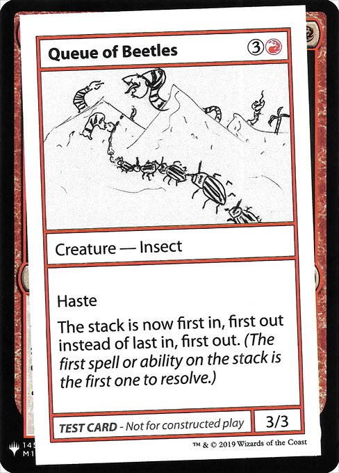 Queue of Beetles card image