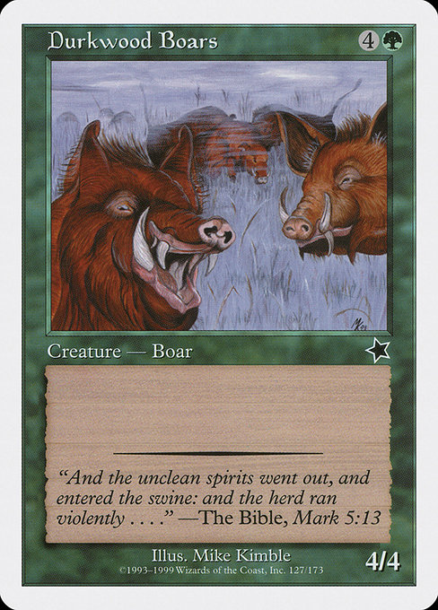 Durkwood Boars (Starter 1999 #127)