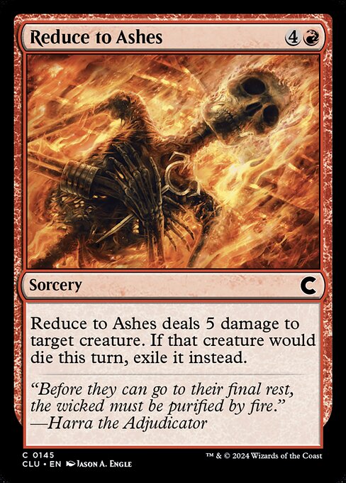 Reduce to Ashes (Ravnica: Clue Edition #145)