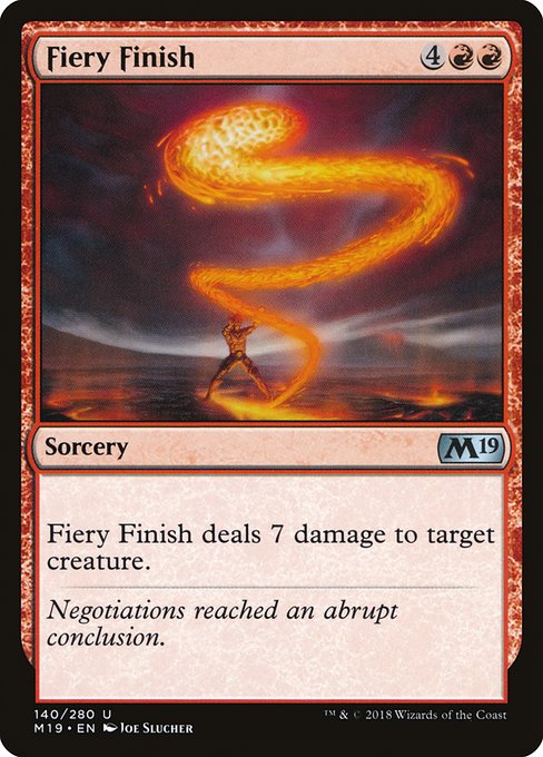 Fiery Finish card image