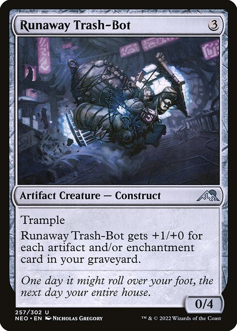 Runaway Trash-Bot (Kamigawa: Neon Dynasty #257)