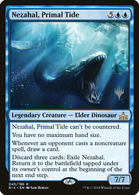 Nezahal, Primal Tide (Rivals of Ixalan Promos #45p)