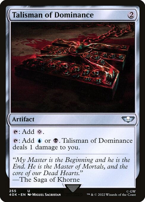 Talisman of Dominance (Warhammer 40,000 Commander #255)