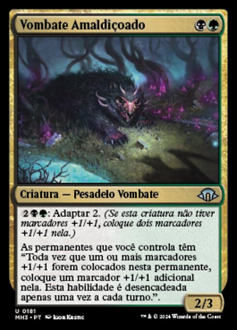 Cursed Wombat (Modern Horizons 3 #181)