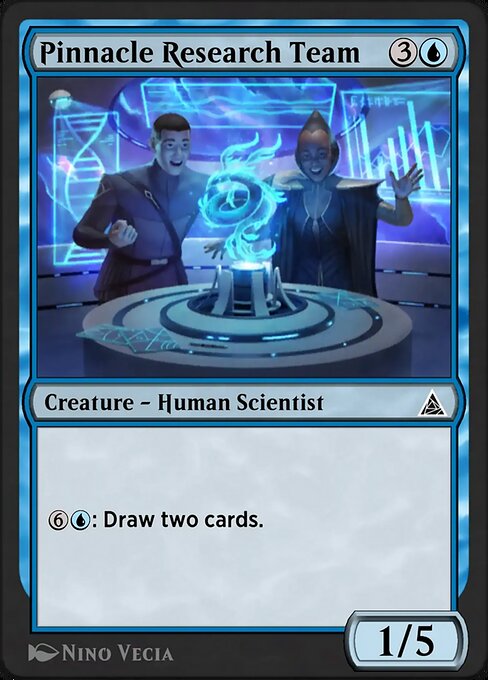 Oscorp Research Team magic the gathering card art