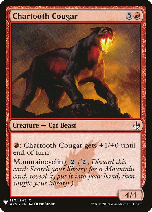Chartooth Cougar (Mystery Booster #887)