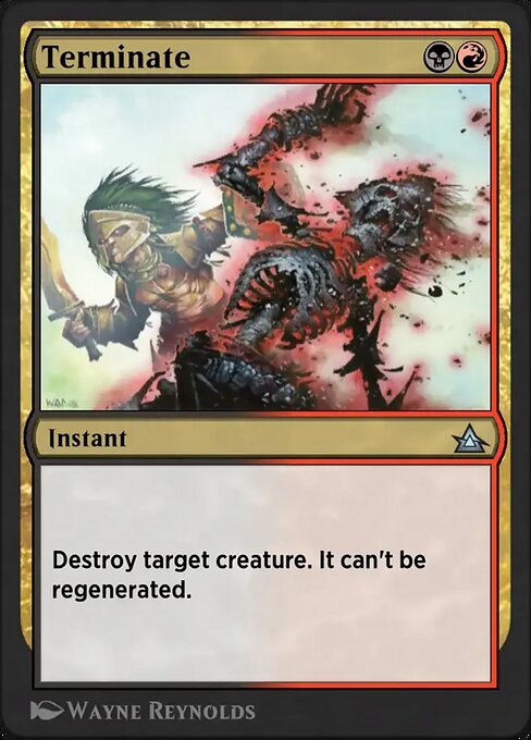 Terminate magic the gathering card art