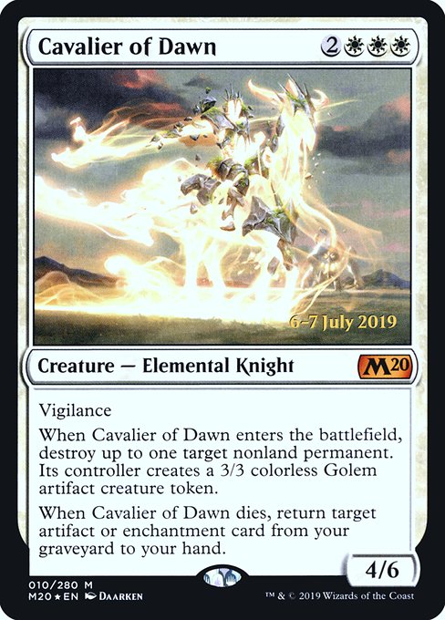 Cavalier of Dawn (Core Set 2020 Promos #10s)
