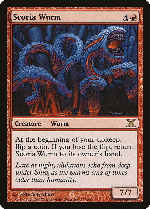 Scoria Wurm (Tenth Edition #227)