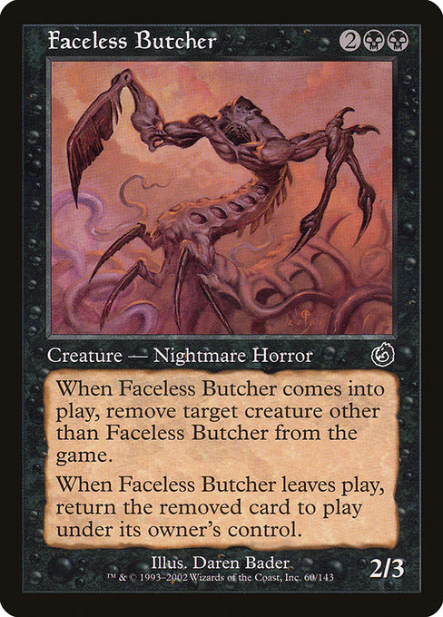 Faceless Butcher card image