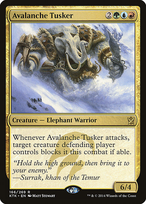 Avalanche Tusker (Khans of Tarkir #166)