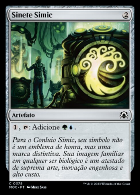 Simic Signet (March of the Machine Commander #378)