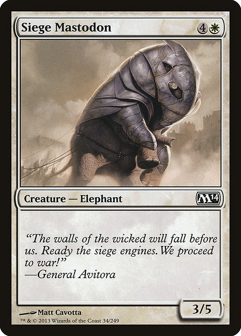 Siege Mastodon (Magic 2014 #34)