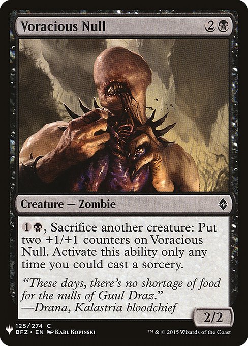 Voracious Null (Mystery Booster #816)