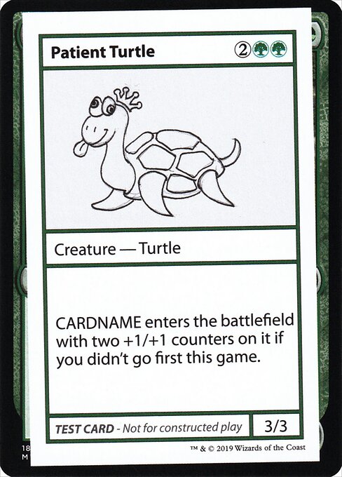 Patient Turtle (Mystery Booster Playtest Cards 2021 #82)