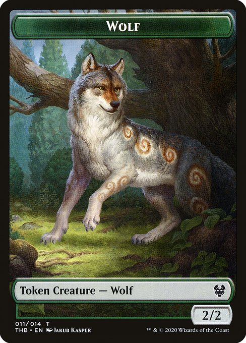 Wolf (Theros Beyond Death Tokens #11)