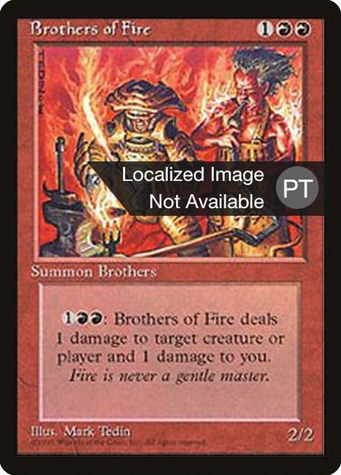 Brothers of Fire (Fourth Edition Foreign Black Border #179)