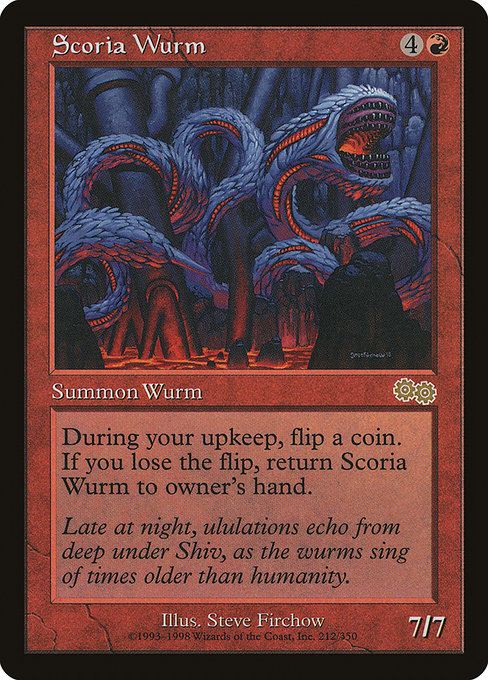 Scoria Wurm (Urza's Saga #212)