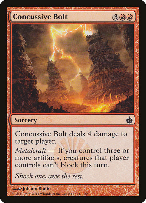 Concussive Bolt (Mirrodin Besieged #60)