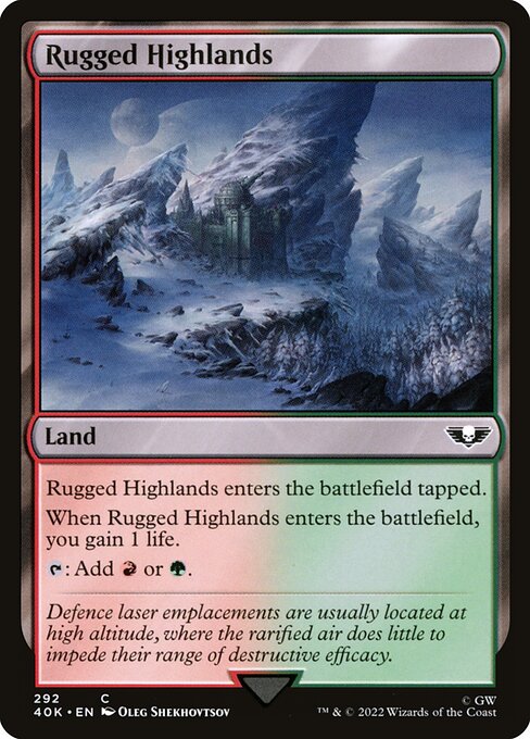 Rugged Highlands (Warhammer 40,000 Commander #292)
