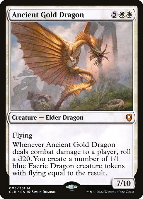 Ancient Gold Dragon (Commander Legends: Battle for Baldur's Gate #3)