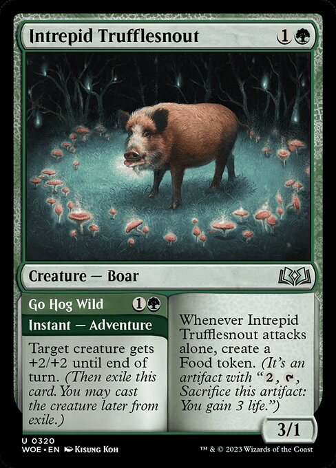 Intrepid Trufflesnout // Go Hog Wild (Wilds of Eldraine #320)
