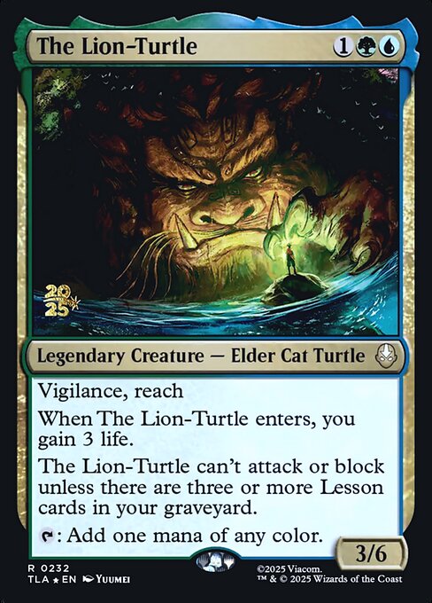 The Lion-Turtle magic the gathering card art
