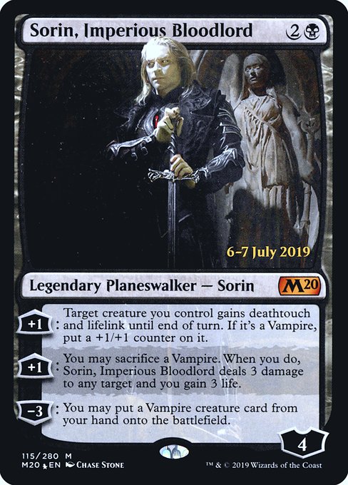 Sorin, Imperious Bloodlord (Core Set 2020 Promos #115s)
