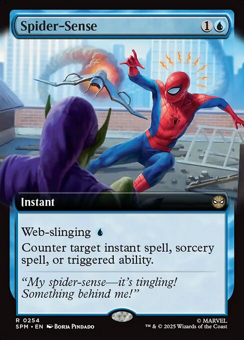 Spider-Sense magic the gathering card art