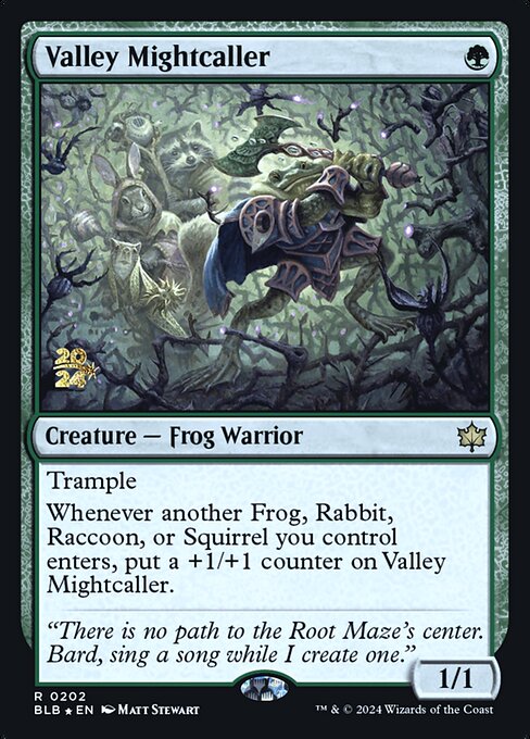 Valley Mightcaller (Bloomburrow Promos #202s)