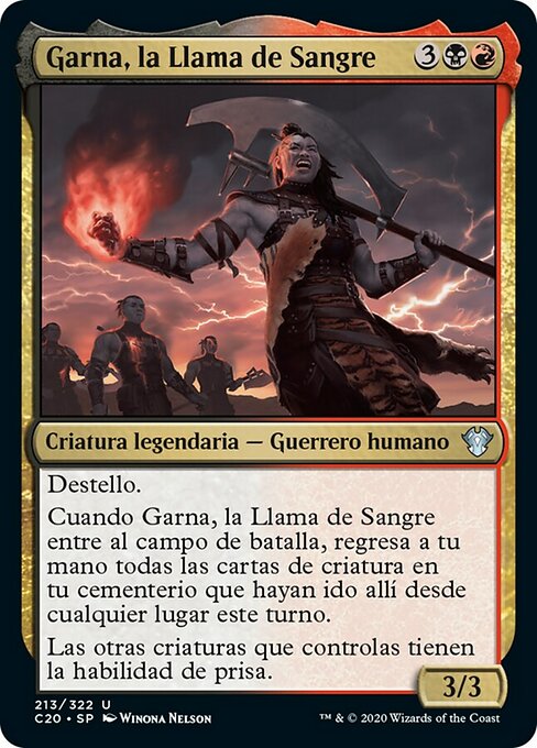 Garna, the Bloodflame (Commander 2020 #213)