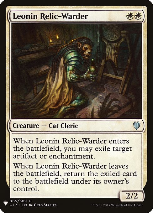 Leonin Relic-Warder (Mystery Booster #158)