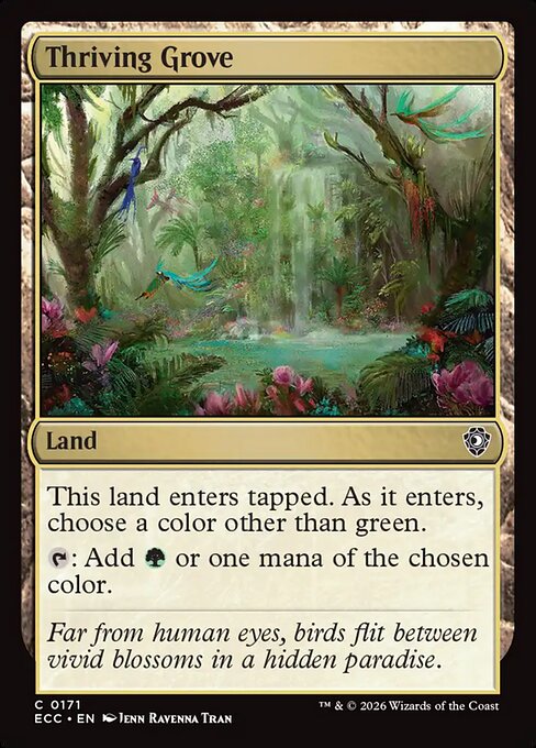 Thriving Grove magic the gathering card art