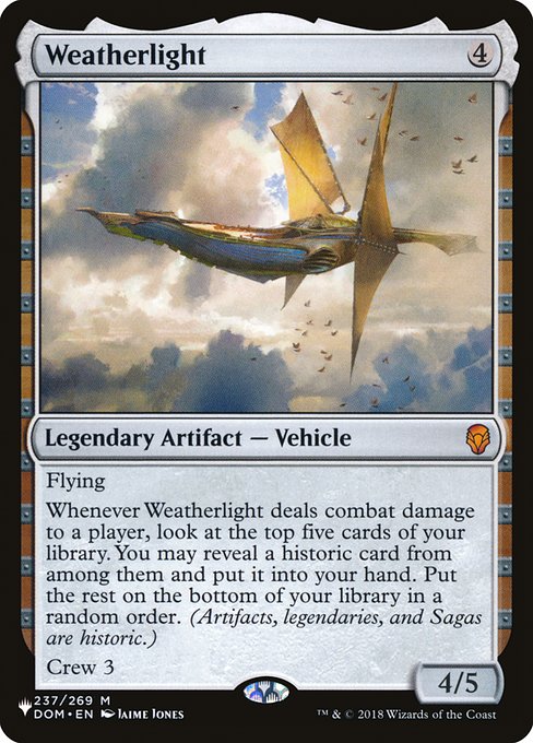 Weatherlight (The List #DOM-237)