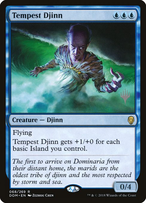 Tempest Djinn (Dominaria Promos #68p)