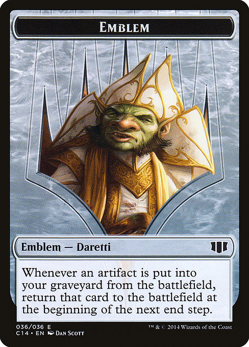 Daretti, Scrap Savant Emblem (Commander 2014 Tokens #36)