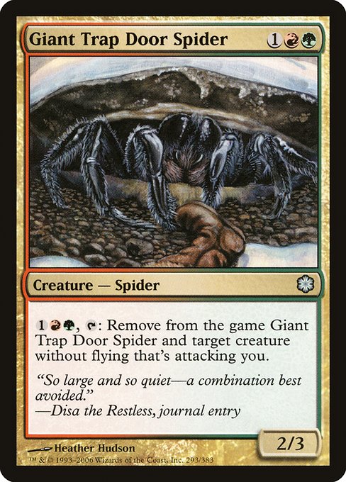 Araignée géante piègeuse|Giant Trap Door Spider