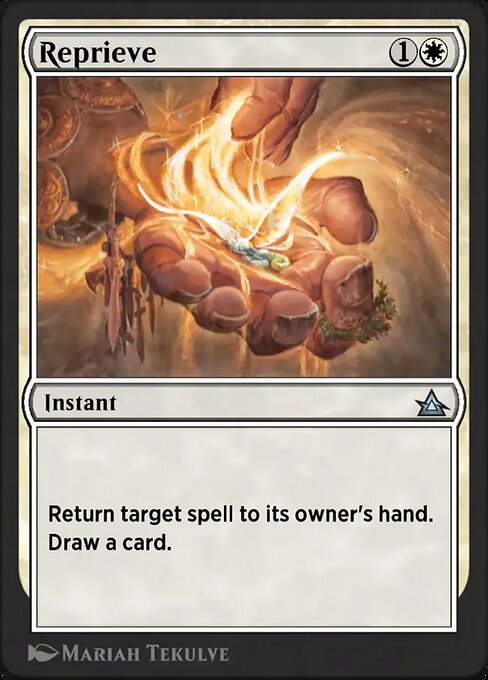 Reprieve magic the gathering card art