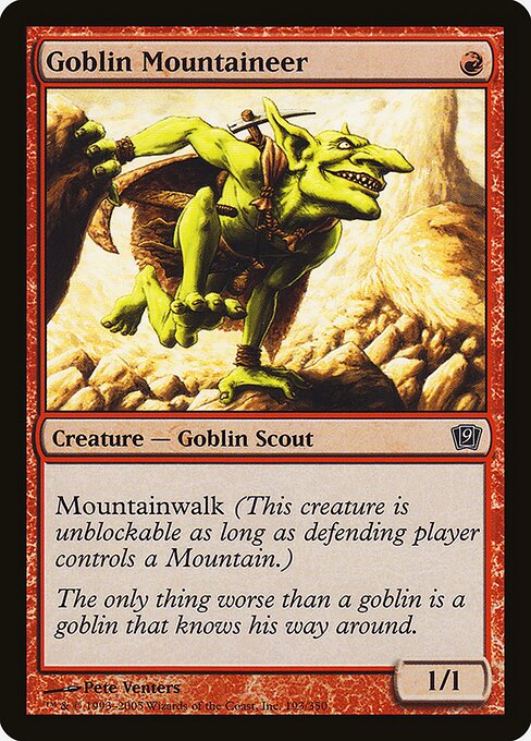 Goblin Mountaineer (Ninth Edition #193★)