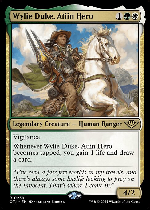 Wylie Duke, Atiin Hero (Outlaws of Thunder Junction Promos #239p)