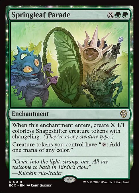 Springleaf Parade magic the gathering card art