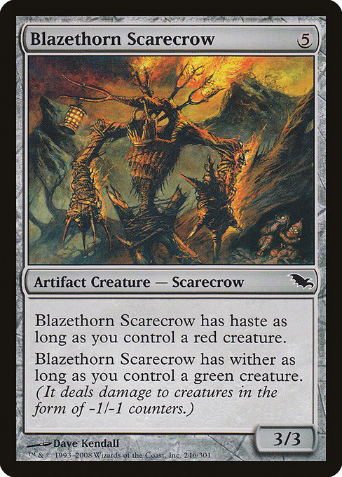 Blazethorn Scarecrow (Shadowmoor #246)