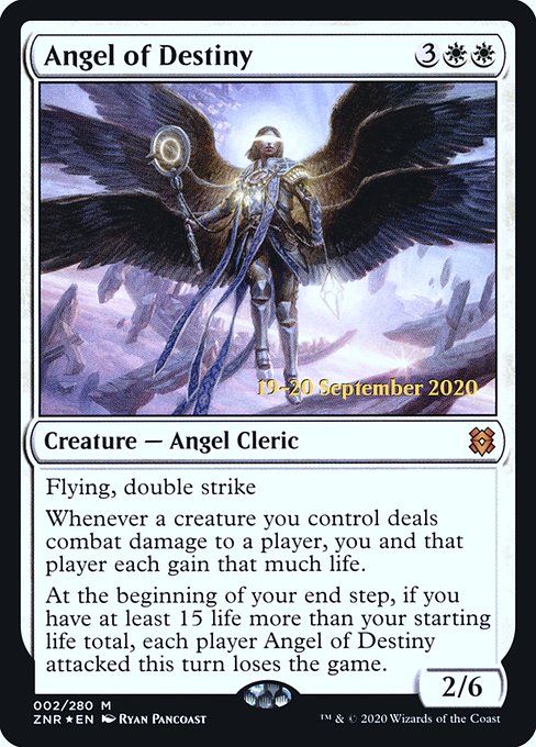 Angel of Destiny (Zendikar Rising Promos #2s)