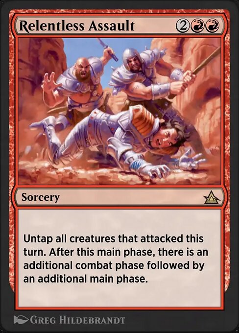 Relentless Assault magic the gathering card art
