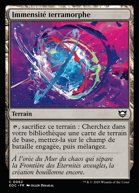 Immensité terramorphe