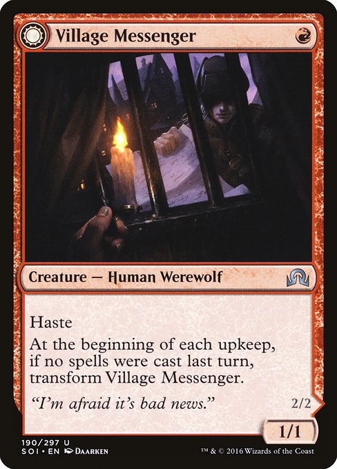 Village Messenger // Moonrise Intruder card image