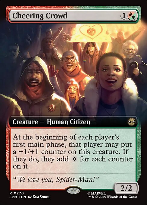 Cheering Crowd magic the gathering card art