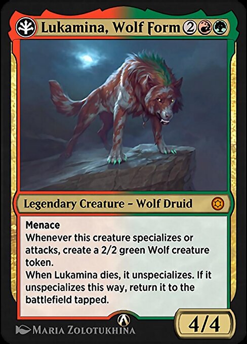 Lukamina, Wolf Form (Alchemy Horizons: Baldur's Gate #17r)