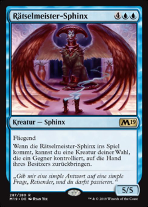 Riddlemaster Sphinx (Core Set 2019 #287)