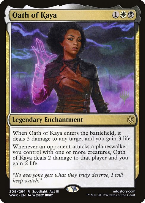 Oath of Kaya (War of the Spark Promos #209p)